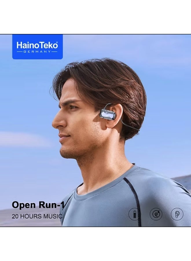 HainoTeko Germany Open Run 1 Wireless Neckband Headphones Lightweight Sport Design for Men & Women Clear Calls & Deep Bass - Image 2